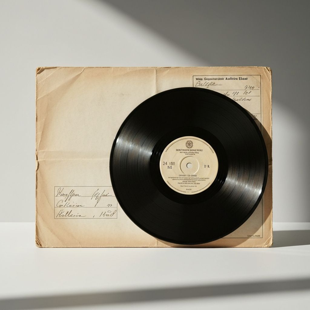 Folk-Schallplatte mit Naturmotiv